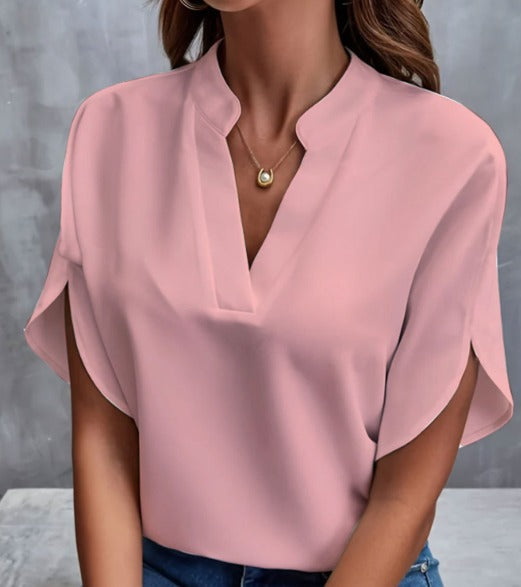 Hensley - Elegante V-Hals Blouse