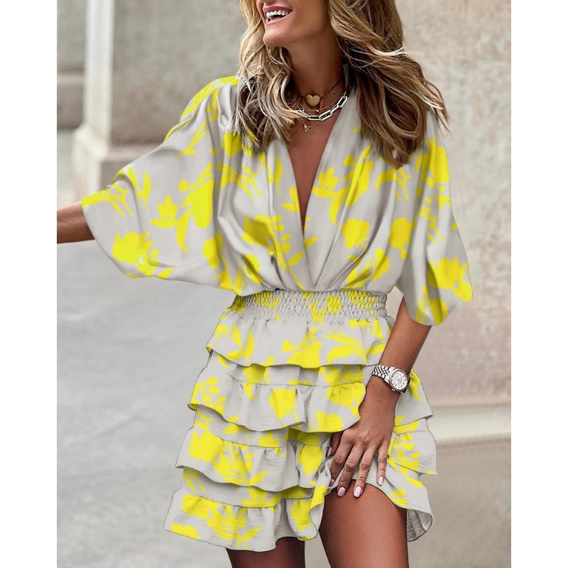 Francesca – Stijlvolle Jurk met Print