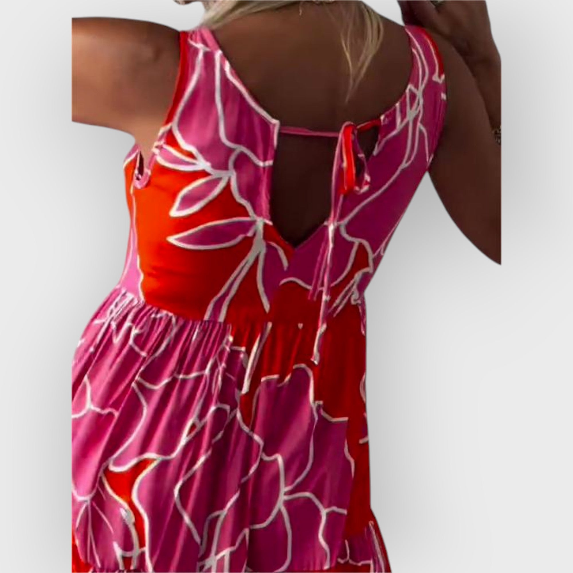 Aveline- Off-Shoulder Jurk met Bloemenprint