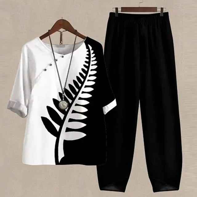 Gabriëlla - Comfortabele Blouse & Broek Set