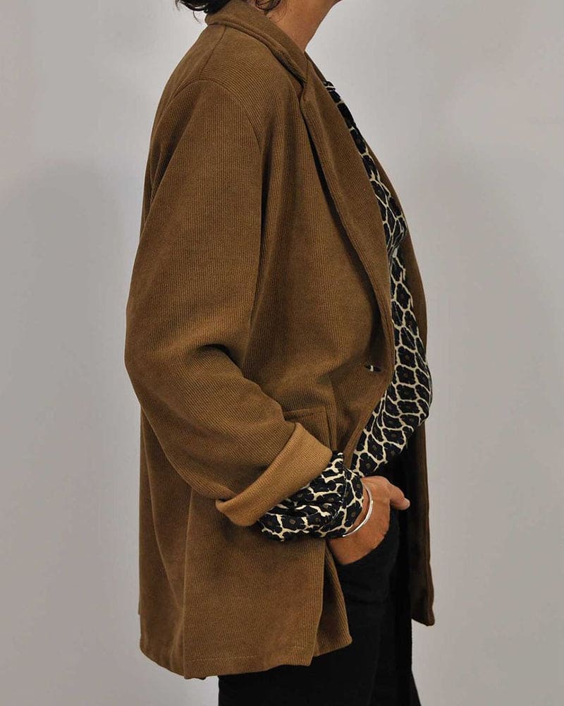 Emmas® | Relaxed V-Hals Midi-Shirt