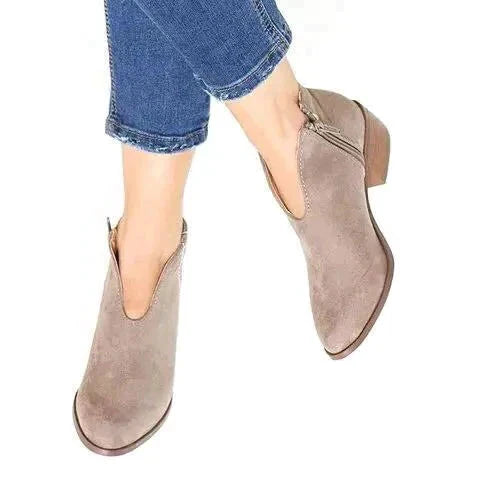 Quest – Stijlvolle Enkelboots met Rits voor Casual Draagcomfort