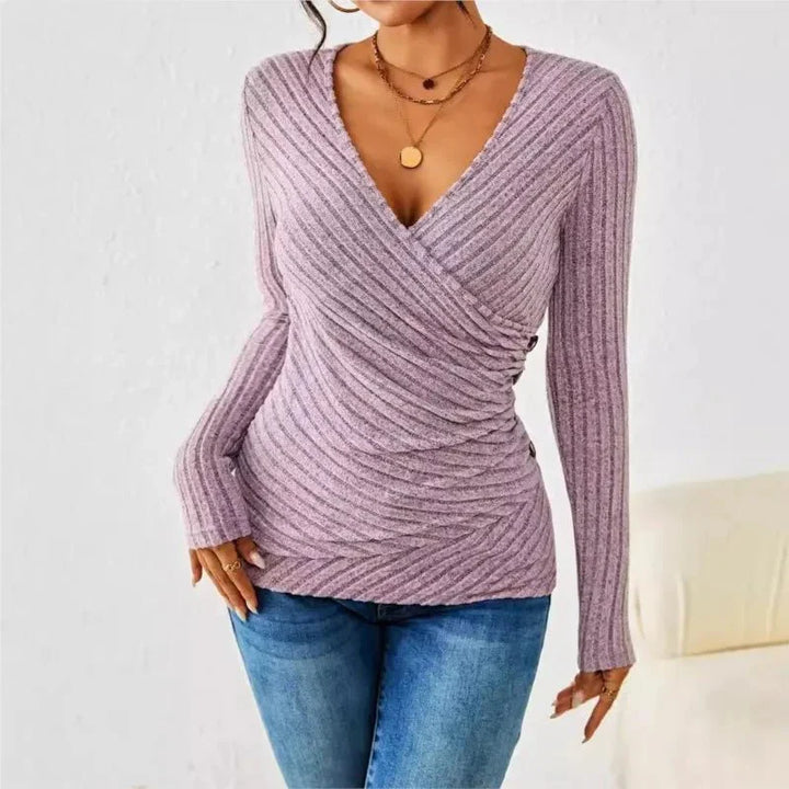 Jade – Afslankende Tummy Tuck Top met Lange Mouwen