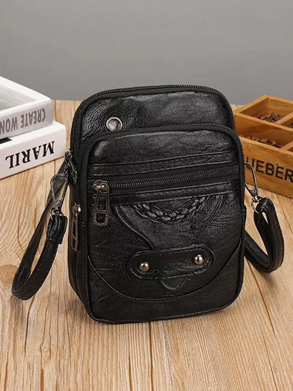 Marisela - Vintage Gevlochten Crossbody Tas