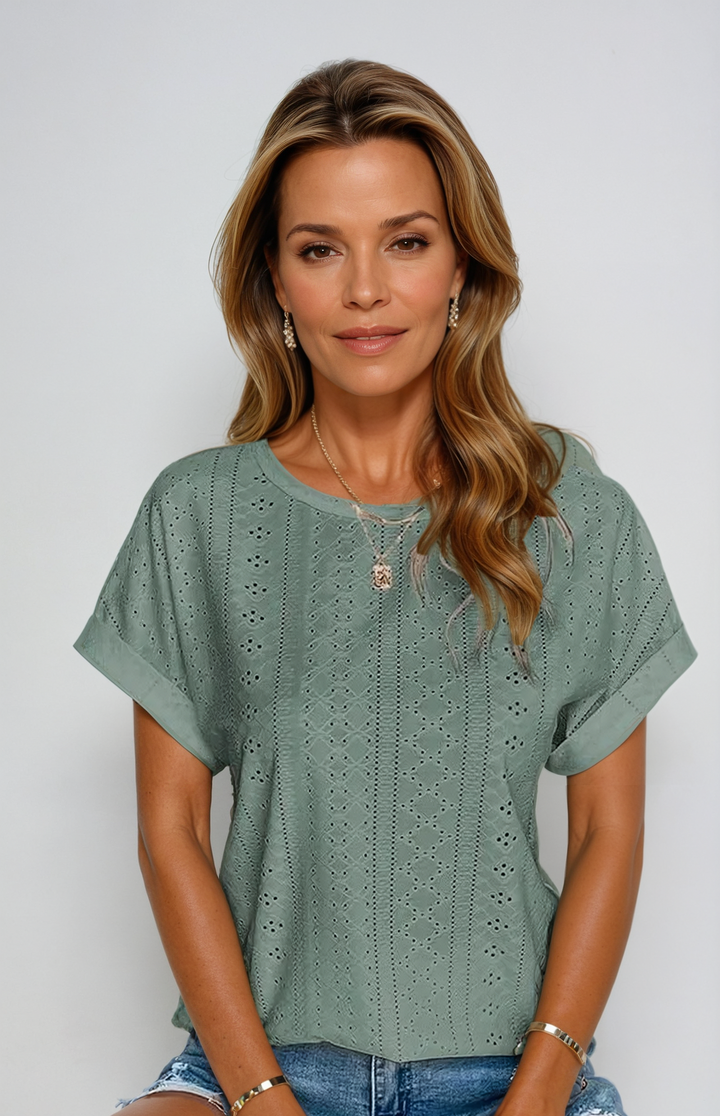 Vespera – Casual Gebreide Top voor Dames