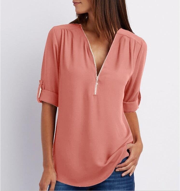 Lizzy – Elegante Top met Rits