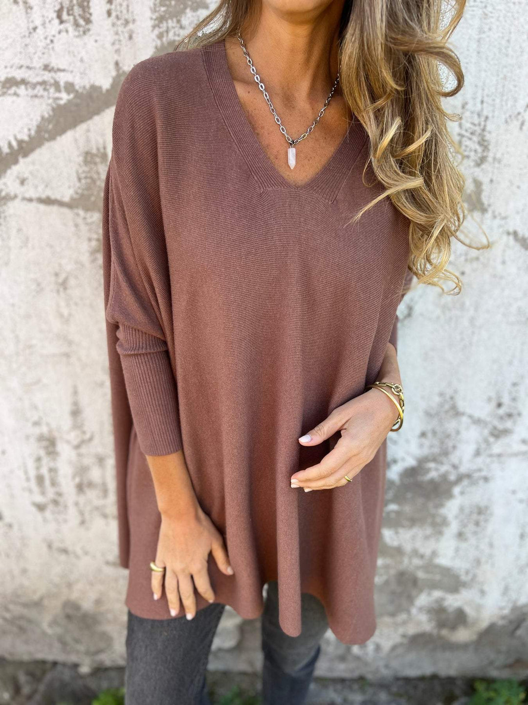 Elisabeth - Trui met Oversized V-hals