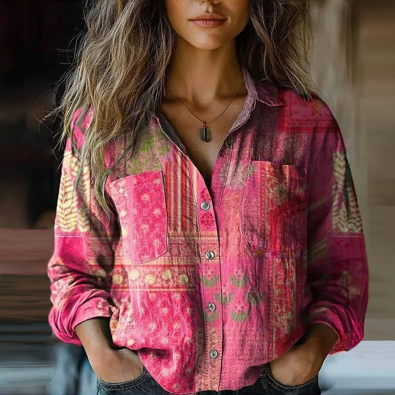 Veya – Trendy Klassieke Blouse met Bloemenprint