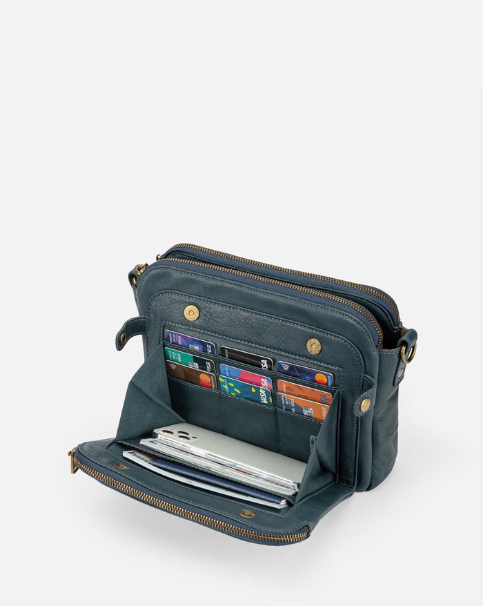 Jovie - Strakke Crossbodytas met Drie Lagen