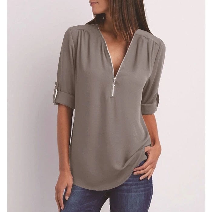 Lizzy – Elegante Top met Rits
