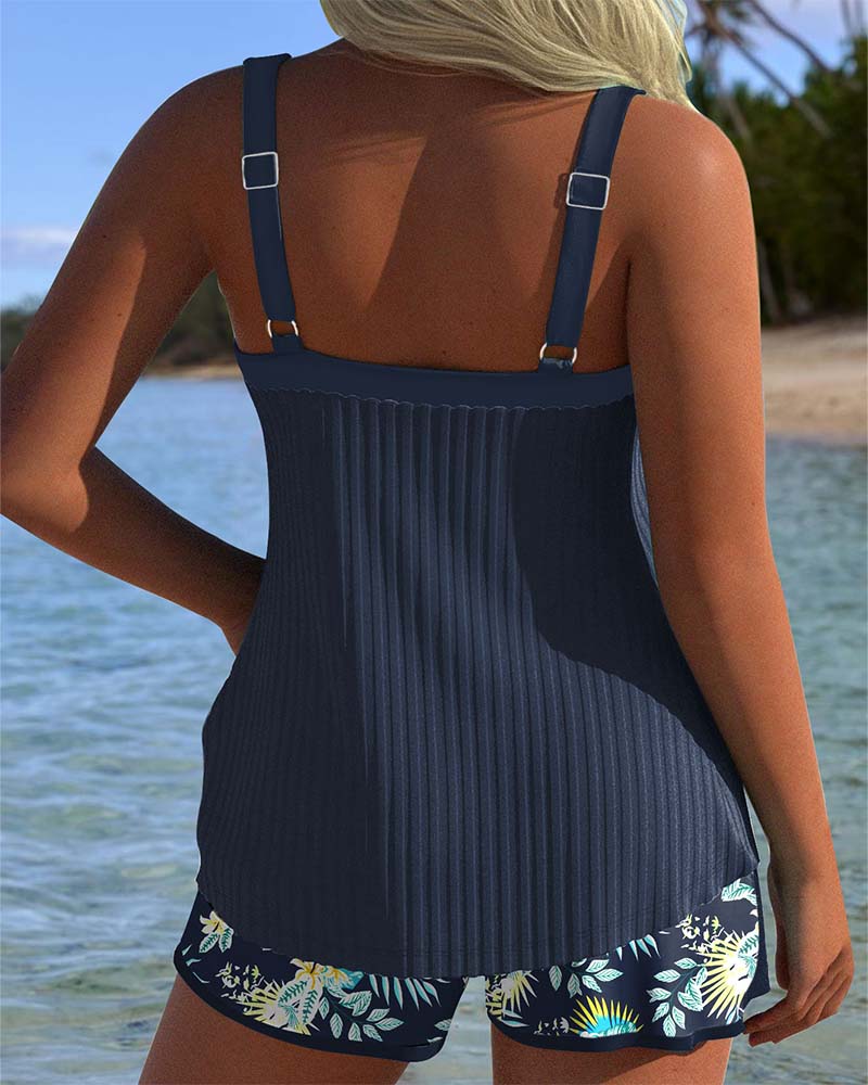 Emmas® | Tankini Gestreept met Tweedelig Strandbroekje
