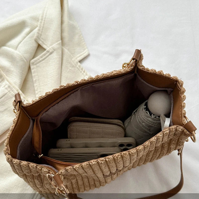 Maria – Modieuze Ribfluwelen Draagtas