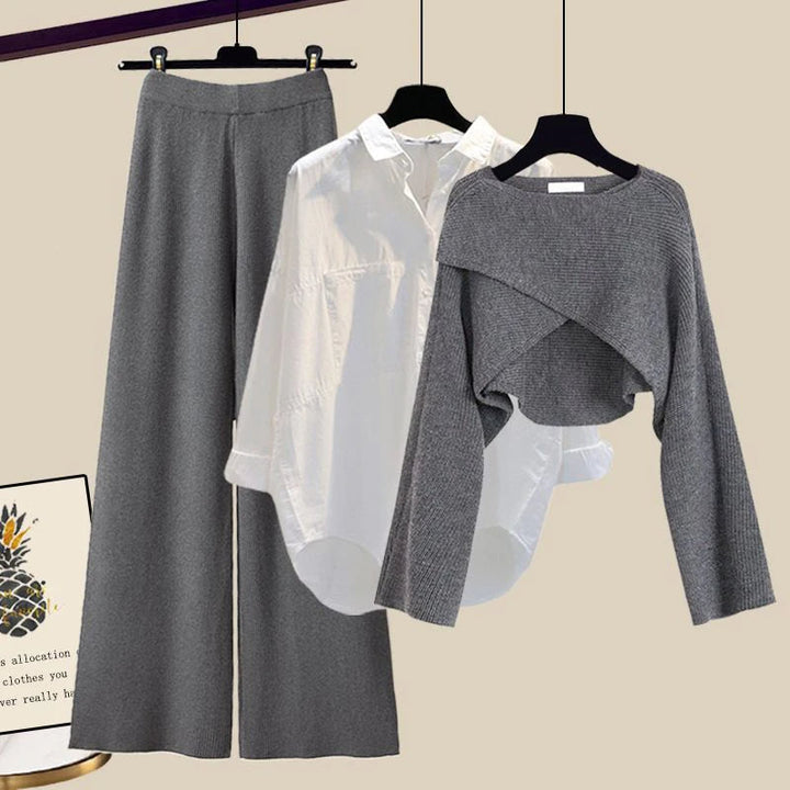 Loes - Comfortabel en Zacht Driedelig Set met Lange Mouwen
