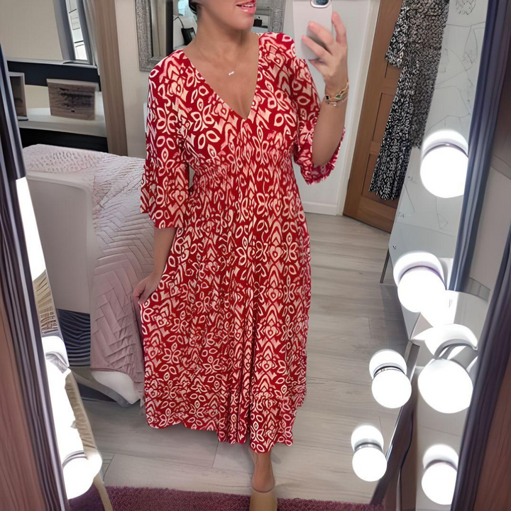 Isabella™ - Boho Jurk met Print