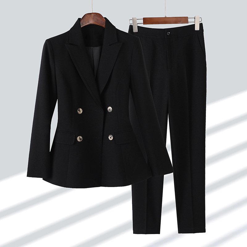 Aven – Klassieke 4-Knoop Blazer met Bijpassende Broekenset