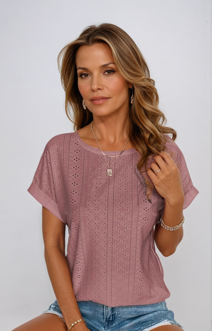 Vespera – Casual Gebreide Top voor Dames