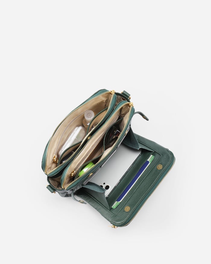 Jovie - Strakke Crossbodytas met Drie Lagen