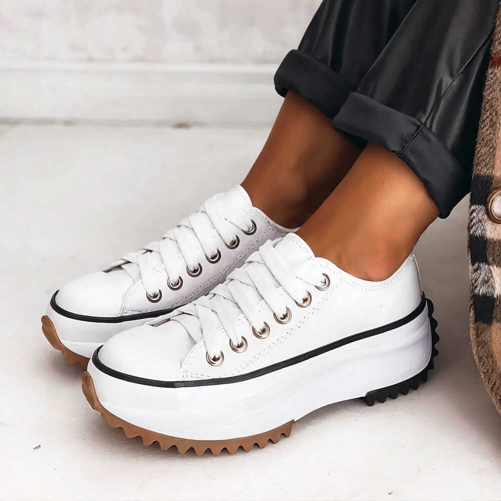 Maria - Premium Gevoerde Plateau Sneakers