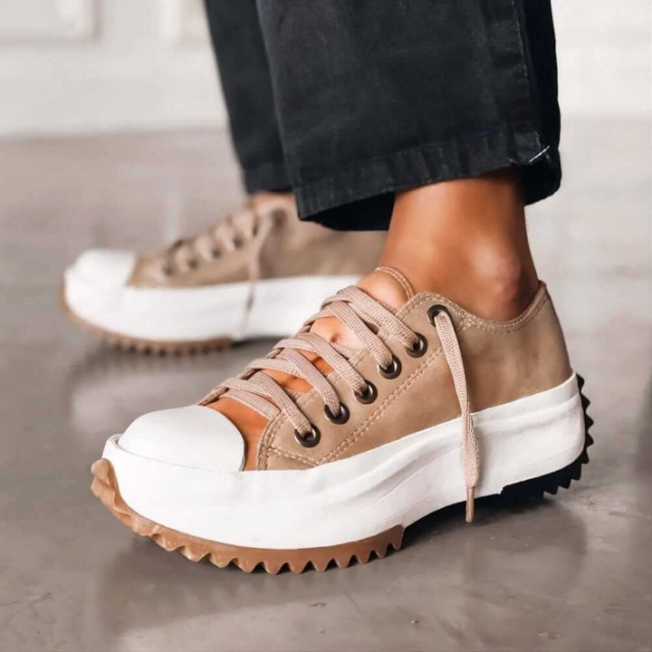 Maria - Premium Gevoerde Plateau Sneakers