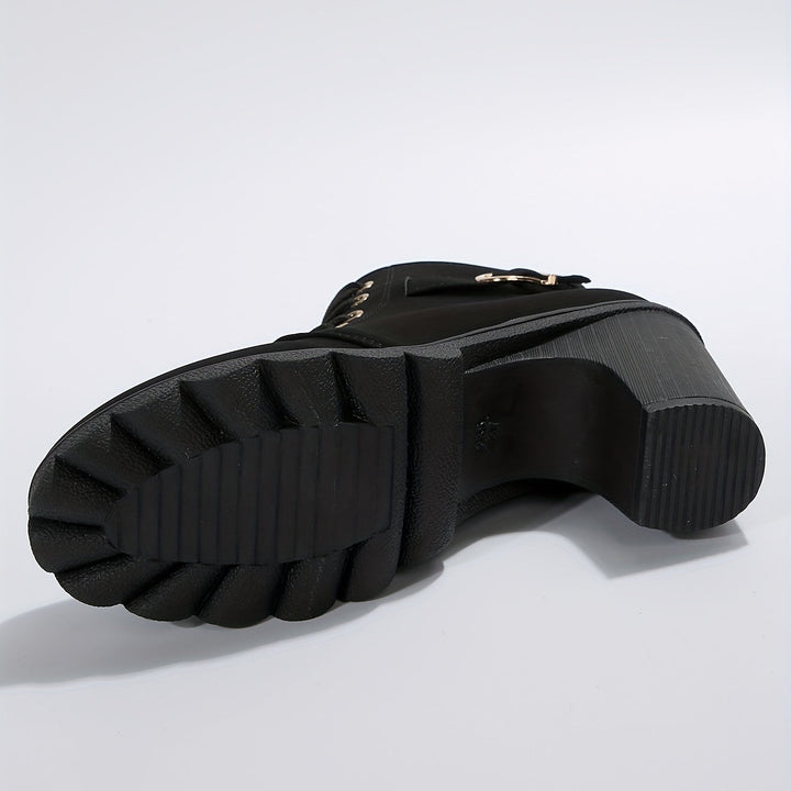 Yael - Luxe Veterschoenen met Hak