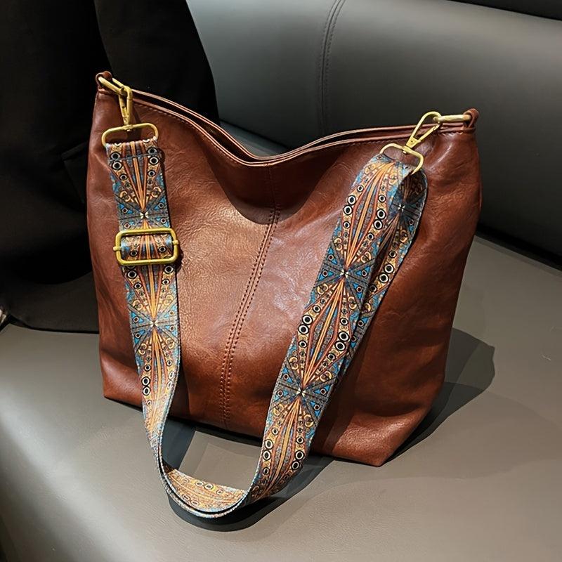 Alora – Vintage PU Leren Crossbody Schoudertas