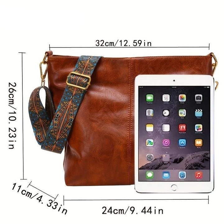 Alora – Vintage PU Leren Crossbody Schoudertas