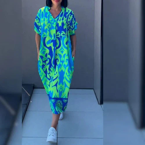 Hannah - Elegante Jurk Met Print