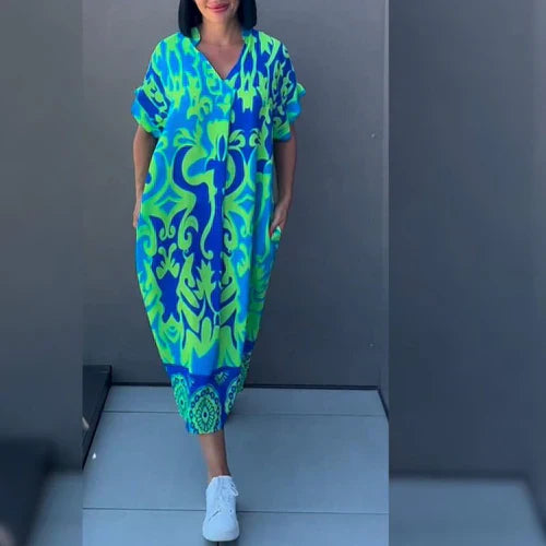 Hannah - Elegante Jurk Met Print