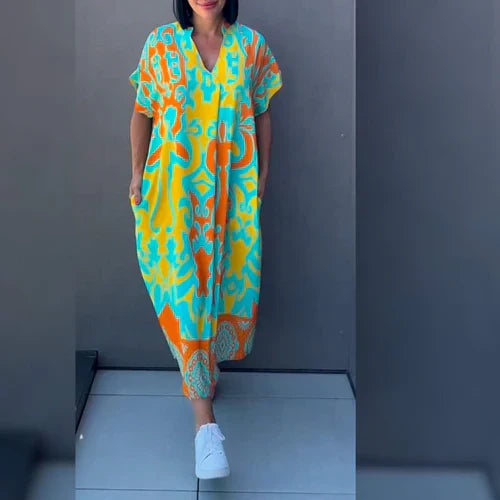 Hannah - Elegante Jurk Met Print
