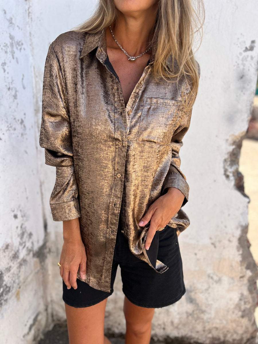 Zella – Chique Glansshirt