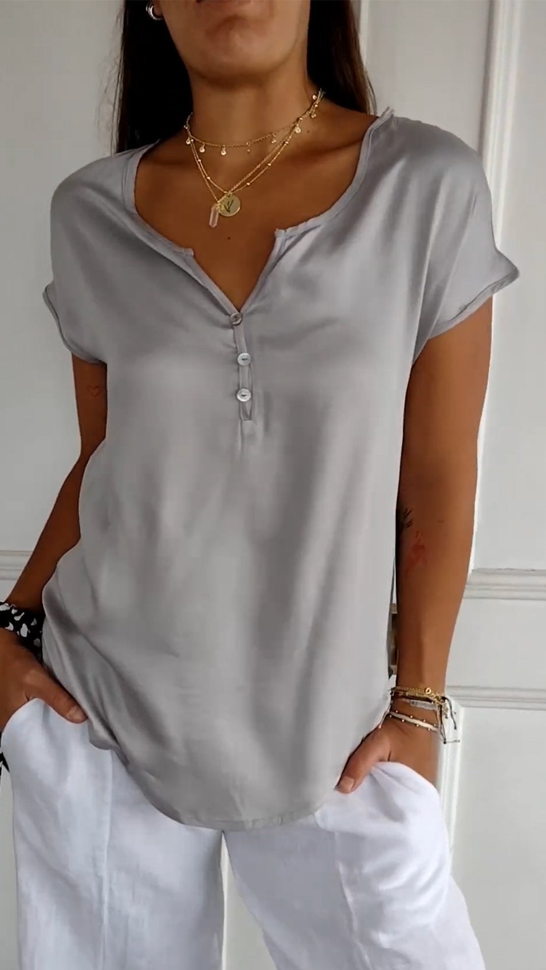 Sylvette – Minimalistische Strakke Top