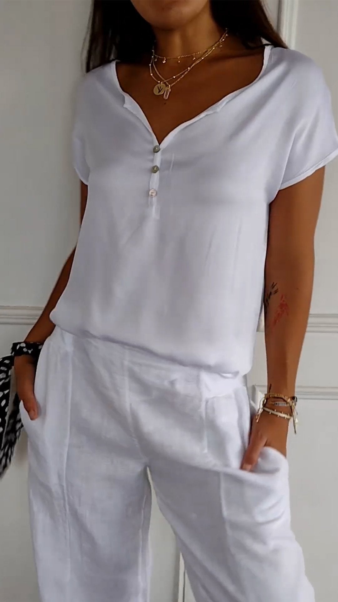 Sylvette – Minimalistische Strakke Top