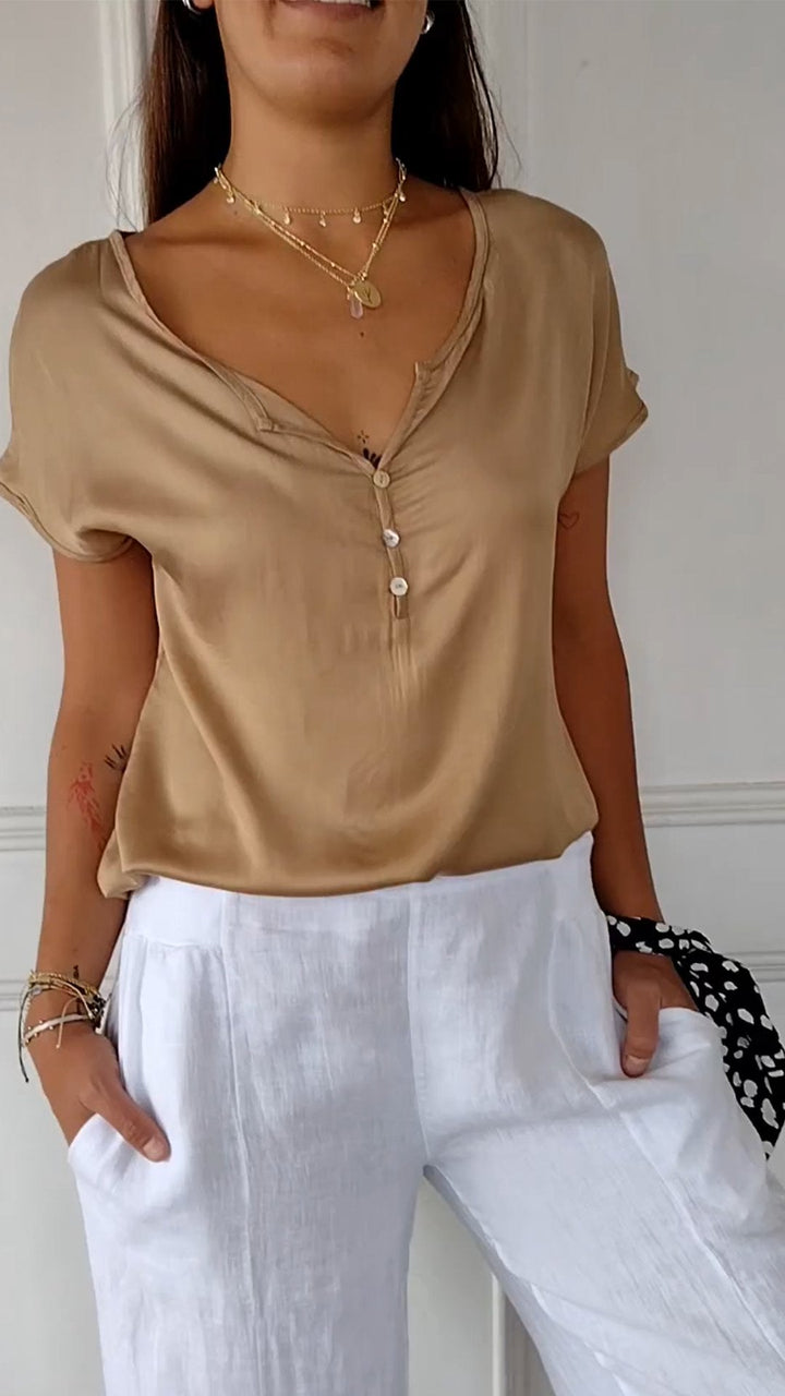 Sylvette – Minimalistische Strakke Top