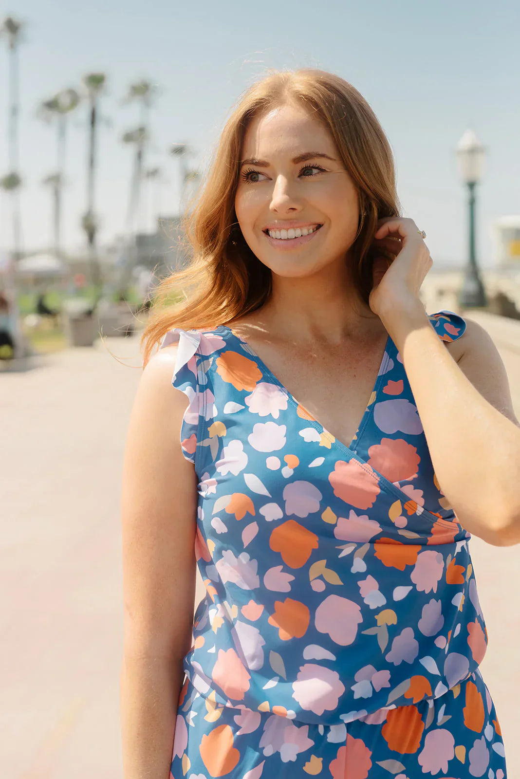 Sanne - Badpak Met Volants & Borstondersteuning