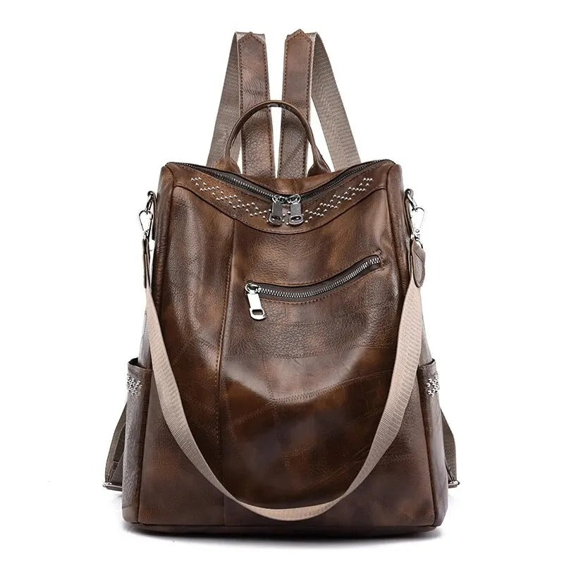 Natalia – Elegante Vintage Multifunctionele Rugzak voor Dames