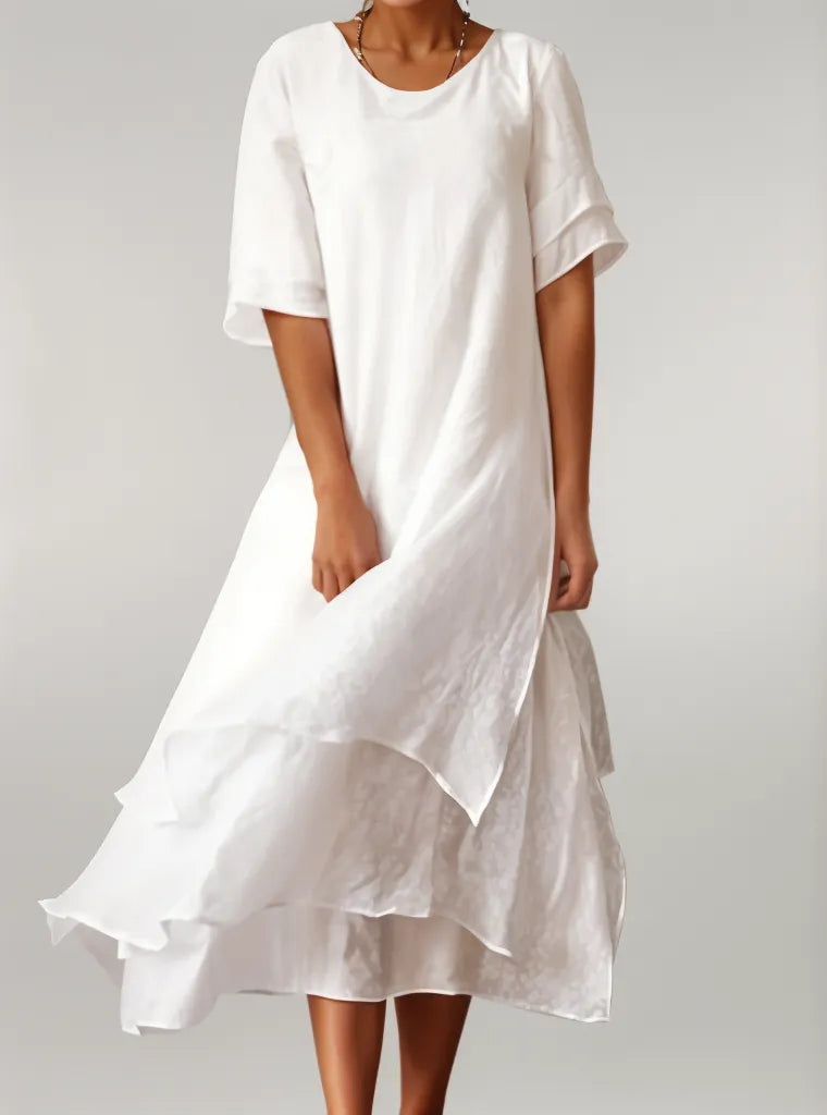 Marit - Elegante Lange Jurk van Supreme Comfort