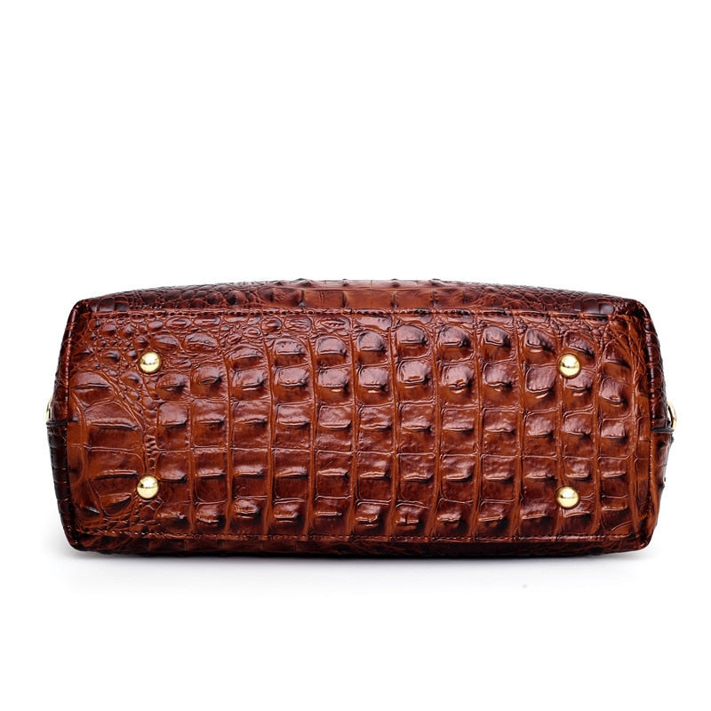 Oriana - Retro Gradient Crocodile Handtas