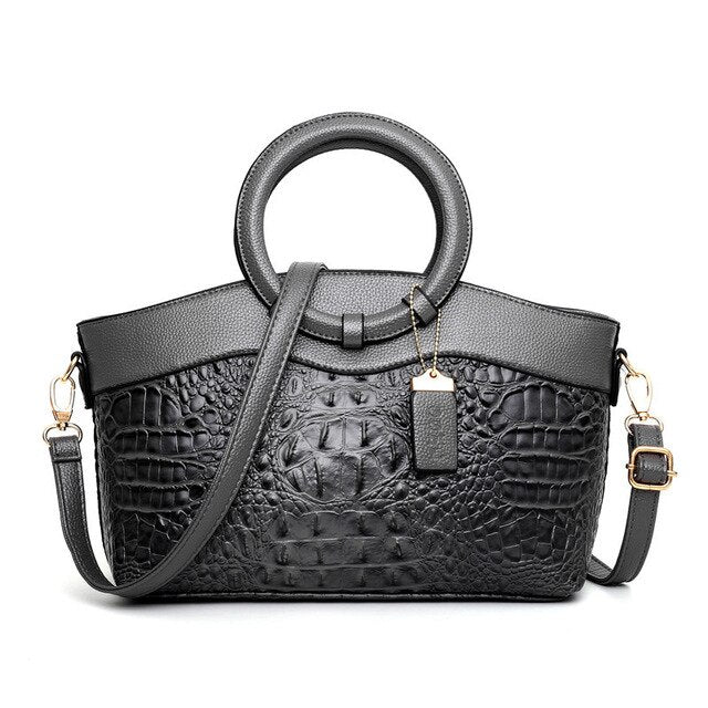 Oriana - Retro Gradient Crocodile Handtas
