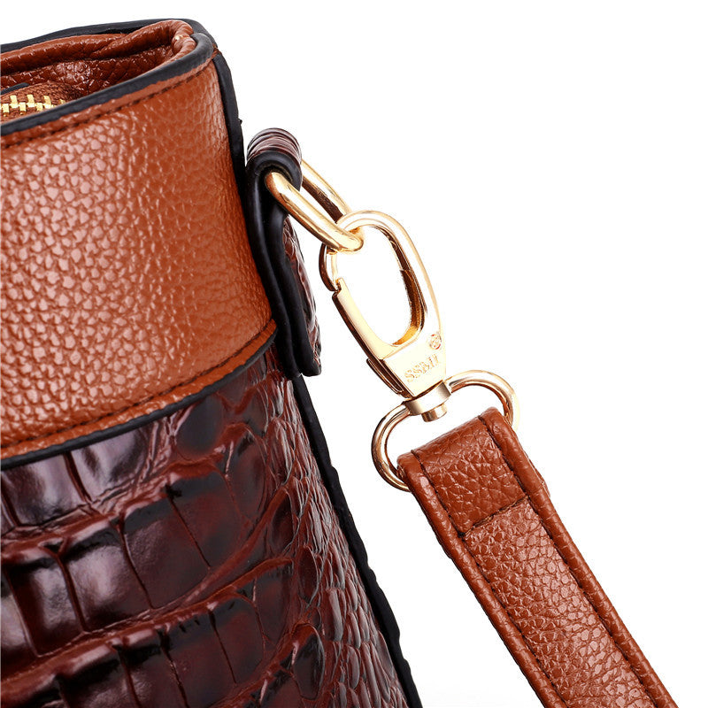 Oriana - Retro Gradient Crocodile Handtas
