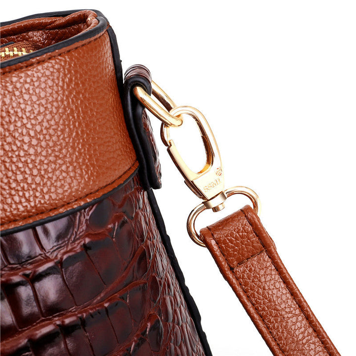 Oriana - Retro Gradient Crocodile Handtas