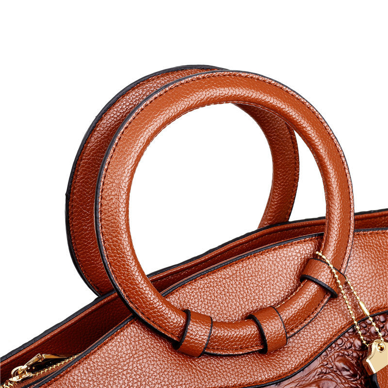 Oriana - Retro Gradient Crocodile Handtas