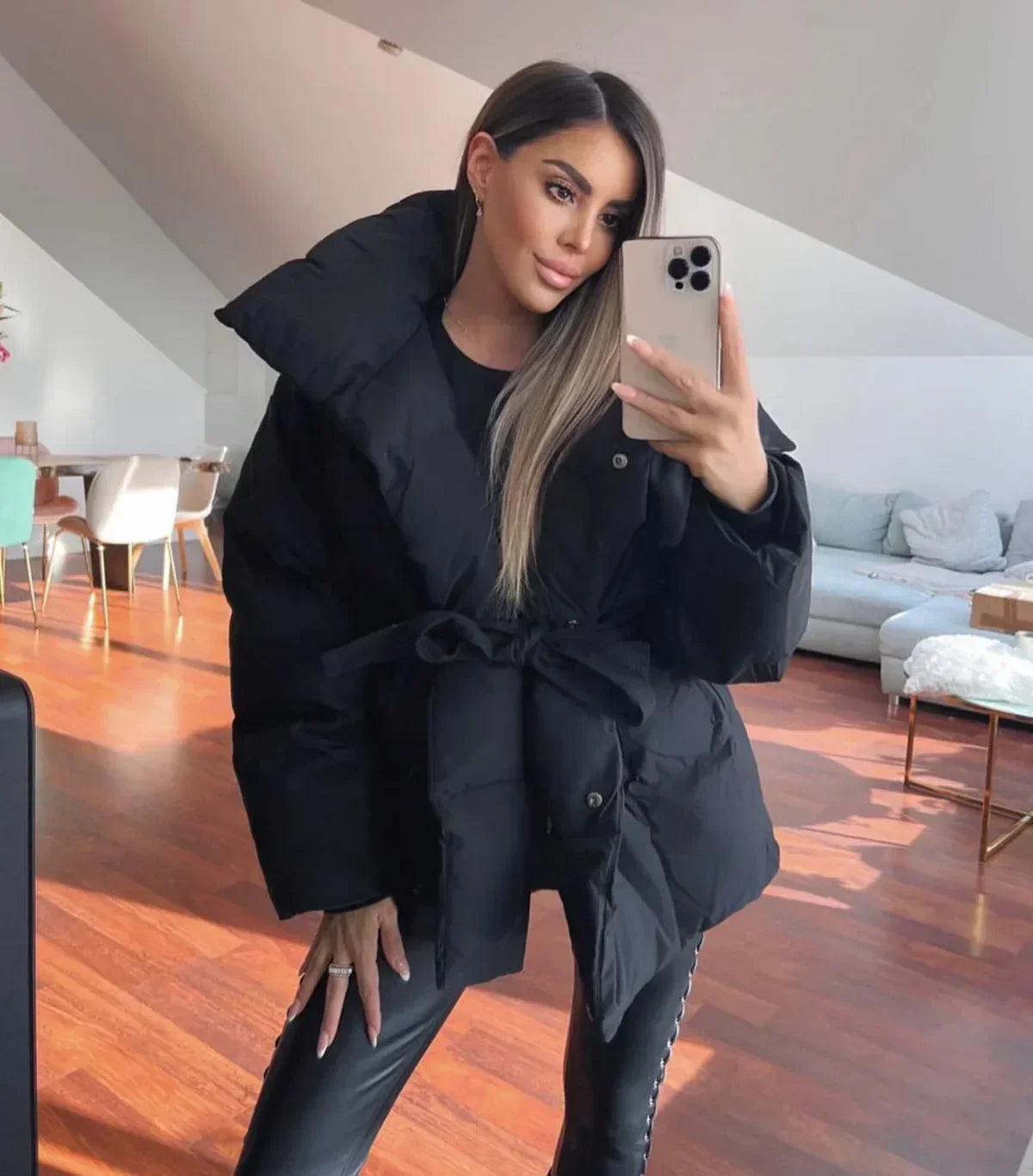 Laluna - Elegante Gewatteerde Jas