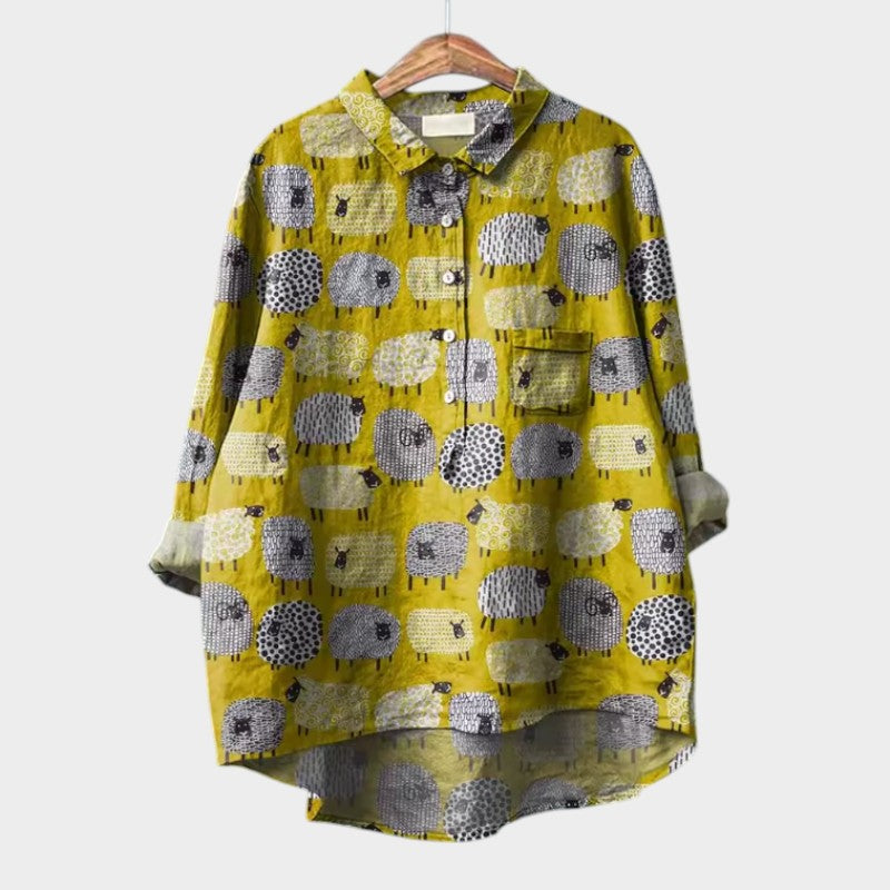 Tilly – Artistieke Schaap Blouse