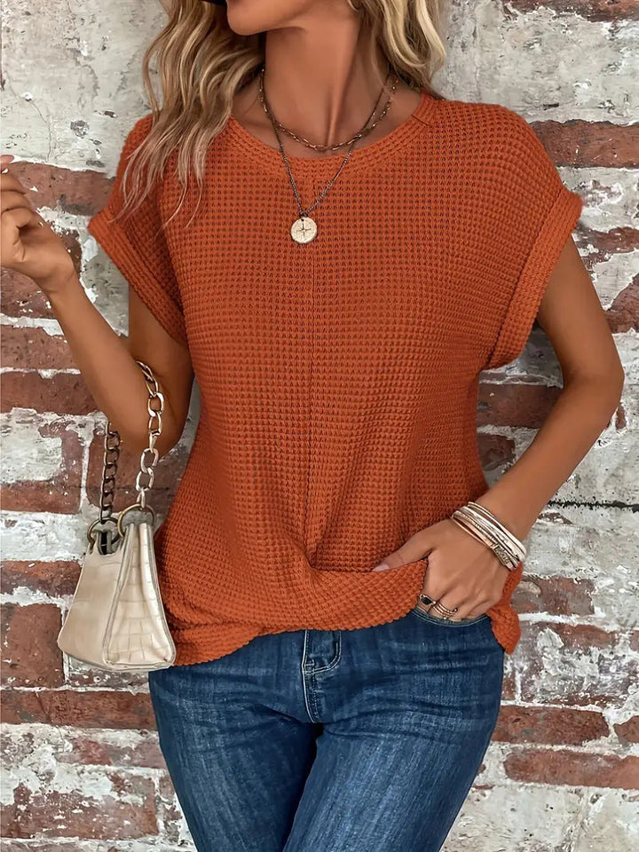 Elise - Chique, Relaxed T-shirt met Ronde Hals