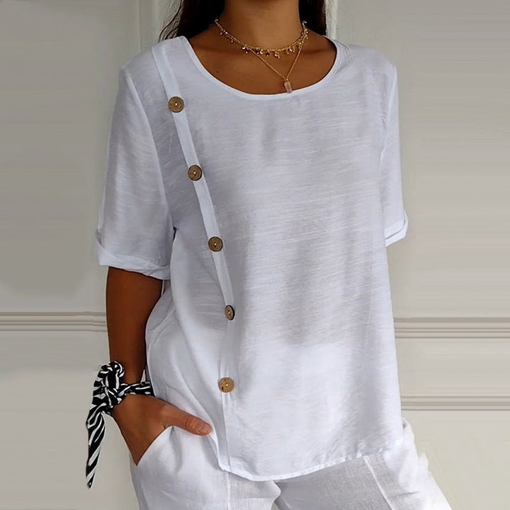 Noella – Casual Buttoned Top