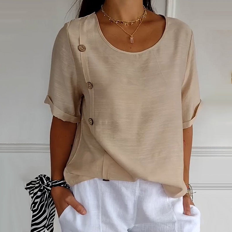Noella – Casual Buttoned Top